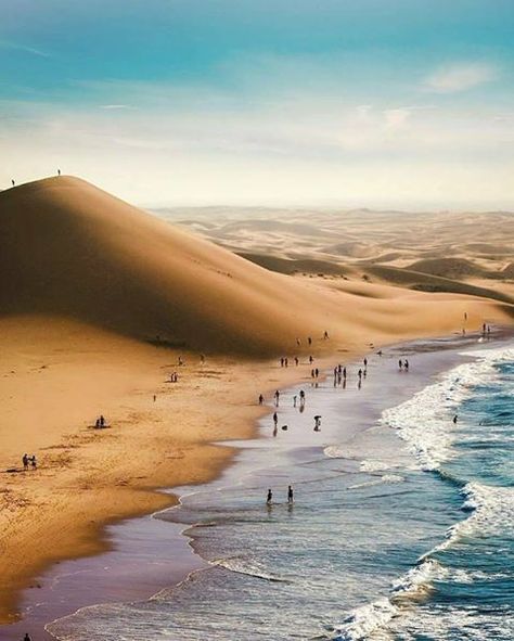 Namibia — Where the Desert Meets the Sea. Namibia Desert, Namibia Africa, Surreal Scenes, Namib Desert, Surreal Photos, Africa Travel, Sand Dunes, The Desert, Travel Dreams