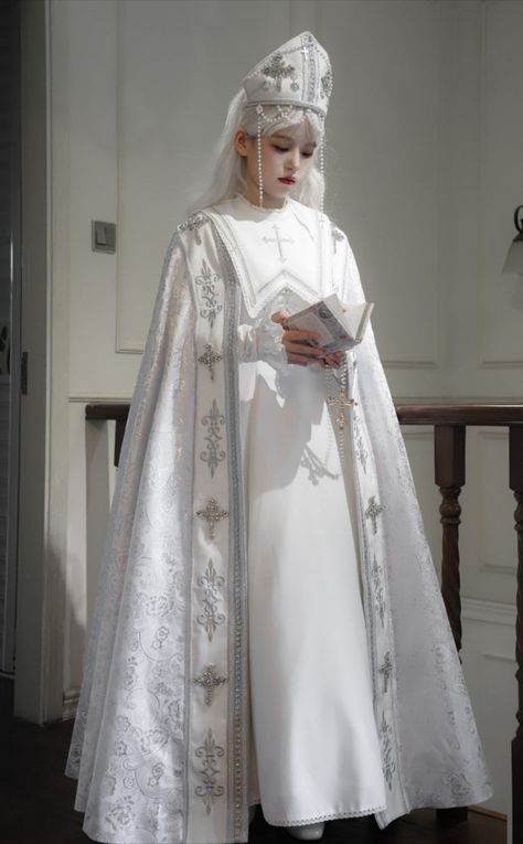 LeMiroir 【-A Prayer in the Moonlight-】 2023 Version #GothicLolita OP Dress, Cape and Headdresses

◆ Shopping Link >>> https://www.lolitawardrobe.com/search/?Keyword=A+Prayer+in+the+Moonlight Religious Outfits, Priestess Outfit, Angel Outfits, Dress Cape, Shopping Link, Angel Artwork, Op Dress, Angel Outfit, A Prayer