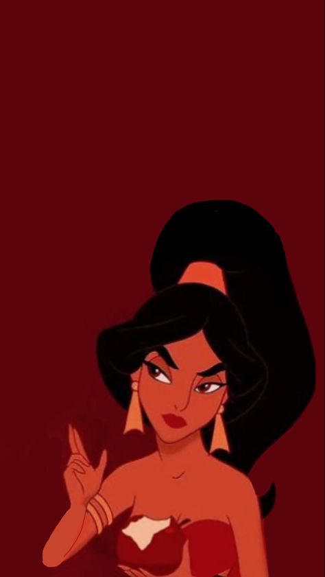 Princess Jasmine Wallpaper Aesthetic, Disney Red Aesthetic, Jasmine Wallpaper Aesthetic, Red Jasmine Costume, Princess Jasmine Red Outfit, Yasmin Aladin, Jasmine Red Outfit, Princess Jasmine Wallpaper, Princess Jasmine Aesthetic