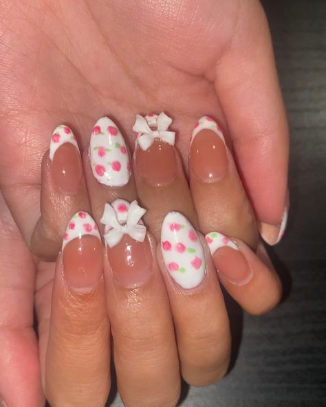 Rose nails 🎀🌹🦢 Located Calgary SW DM to book with me • #nailinspo❤️#rosenails#whitenails#gelxnailsystem#roses Pink Rose Nails, Roses And Violets, Violet Nails, Dainty Rose, Rose Nails, Mini Roses, Nails Inspo, Calgary, Pink Nails