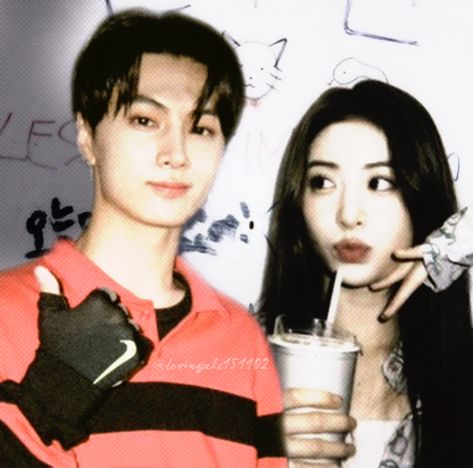 Jay And Yunjin Edit, Jay And Yunjin, Anya Family, Aesthetic Couple, Jay Enhypen, Kpop Couples, Lee Heeseung, Blackpink Lisa, Iz One