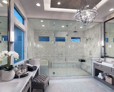 Top 60 Best Master Bathroom Ideas - Home Interior Designs Luxury Master Bathrooms, Bathroom Master, Interior Design Per La Casa, Bad Inspiration, Bathroom Remodel Shower, Decor Baie, Bathroom Design Luxury, Dream Bathrooms, Design Del Prodotto