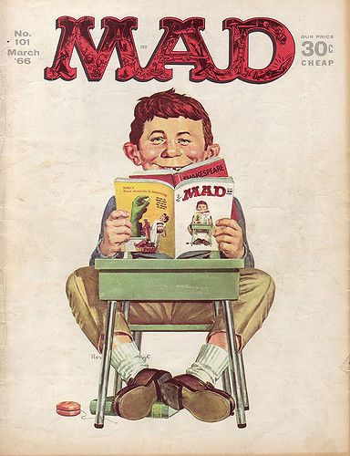 Mad Magazine Cartoons Droste Effect, Alfred E Neuman, Mad Tv, Mad Magazine, Mad World, Silver Age, You Mad, Vintage Magazines, Vintage Comics