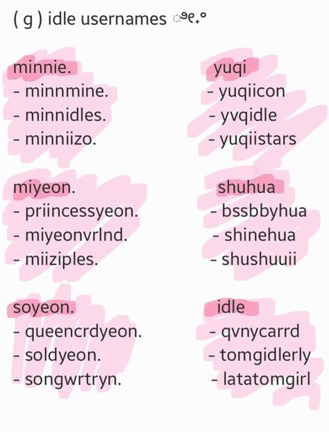 Twice Usernames Ideas Kpop, Nmixx Username Ideas, Mlbb Username Ideas, Cute Usernames Kpop, Twice Username Ideas Kpop, Gidle Username Ideas, Kpop Usernames Ideas Multistan, Itzy Username Ideas, Twice Username Ideas