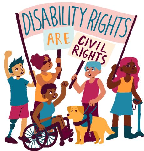 Ableism Illustration, Disabilities Poster, Disabled Character Design, Disabled Art, Person With Disabilities, Disabilities Awareness, Mental Disabilities, Disabled Artists, Creative School Project Ideas