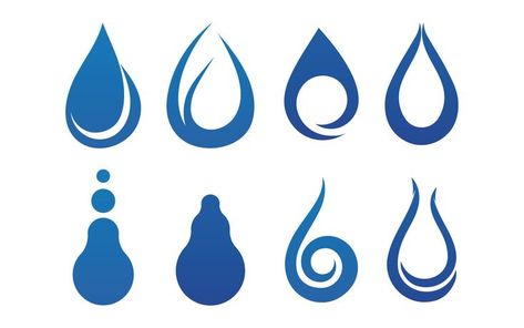 Water Drop Logo Template Vector Illustration Design 2 Drop Logo Design, Water Drop Logo, Water Icon, Drop Logo, Logo Process, Logo Design Ideas, Coffee Logo, Vector Template, Vector Illustration Design