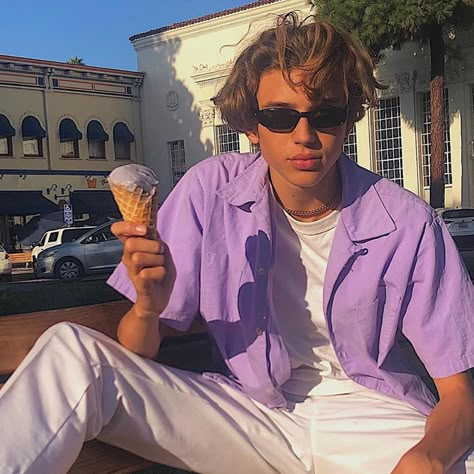 『 𝓮𝓫𝓸𝔂𝓼 』 on Instagram: “okay but thats hot . . . . . . . . . . . . . . . . . . . . . . . . . . . . . . . . . . . . #eboy #aestheticoutfit #tumblrinspo #grunge #gay…” Ice Cream, Cream, Purple, Instagram