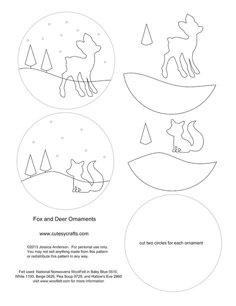 Page 1 Ornaments Diy Kids, Jul Diy, Christmas Ornament Template, Idee Cricut, Ornament Template, Felt Crafts Christmas, Felt Christmas Decorations, Noel Diy, Paper Ornaments