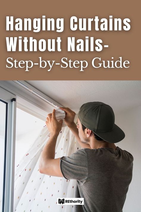 Are you looking for a unique, inexpensive way to hang curtains without resorting to nails or other hardware? Look no further – this step-by-step guide has all the tips and tricks you need to get the perfect, affordable curtains up in no time! Not only will this guide show you how to hang them without nails, but you'll also find ideas to make the process easier, covering everything from choosing the right curtains to hanging them with effortless style. Curtains Without Rods, Door Curtains Diy, How To Hang Curtains, Affordable Curtains, Hang Curtains, Curtain Weights, Tab Curtains, Curtain Rod Brackets, Chic Interior Design