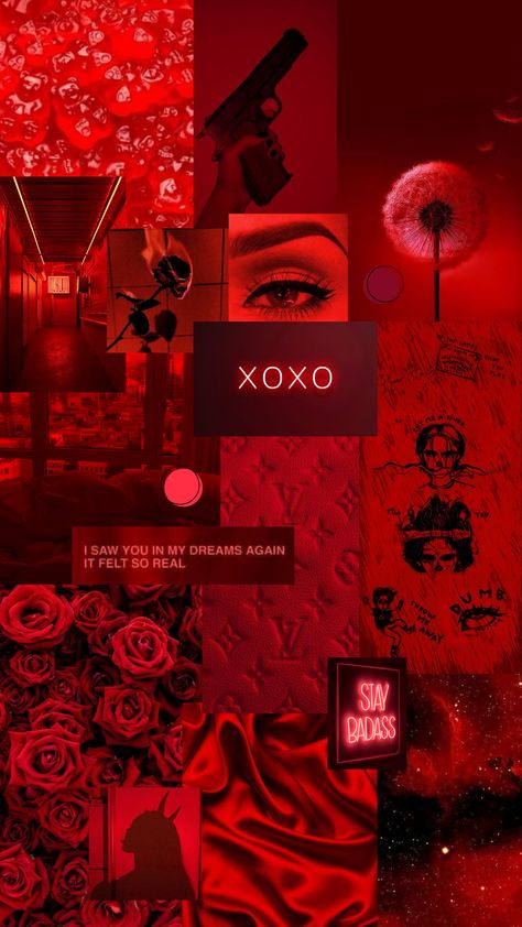 #red #redaesthetic #aesthetic #redwallpaper #wallpaper Darby Core, Gossip Girl Wallpaper, Rainbow Wallpapers, Red Aesthetic Wallpaper, 2000s Wallpaper, Red And Black Wallpaper, Red Theme, Wallpaper Red, Color Collage