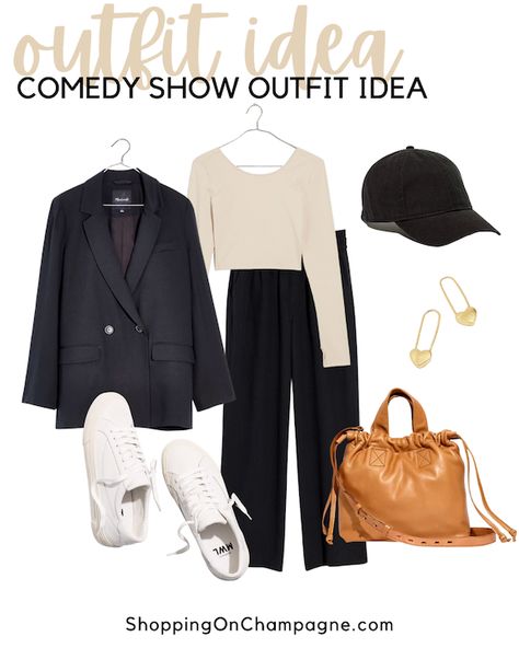 Outfit For Comedy Show, Comedy Show Outfit Night Winter, Club Outfit Ideas Night, Comedy Club Outfit Ideas Night, Comedy Club Outfit, Ruffle Shirt Outfit, Comedy Show Outfit Night, Comedy Show Outfit, Nancy Queen