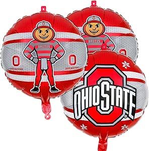 Ohio State Birthday Party, Ohio State Party, Ohio State Tailgate, Tailgate Supplies, Brutus The Buckeye, Ohio State Brutus, Ohio State Decor, Brutus Buckeye, Buckeye Baby