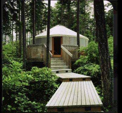 Yurt In The Woods, Yurt Design Ideas, Yurt Campground, Yurt Studio, Yurt Ideas, Building A Yurt, Luxury Yurt, Box Fox, Yurt Home