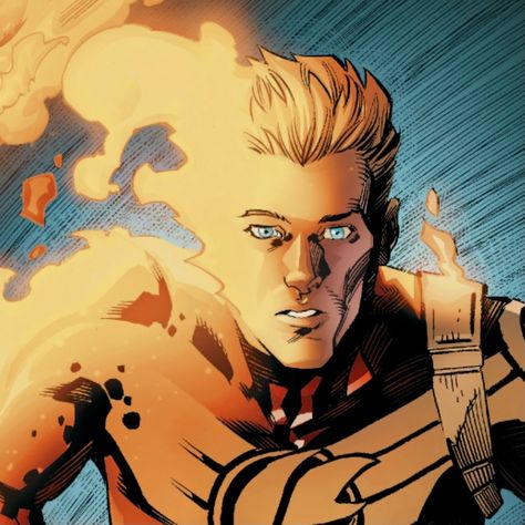 Marvel Human Torch, Human Torch Icon, Johnny Storm Comics, Human Torch Comics, Marvel Portraits, Storm Comic, The Human Torch, Johnny Storm, Marvel Art Drawings