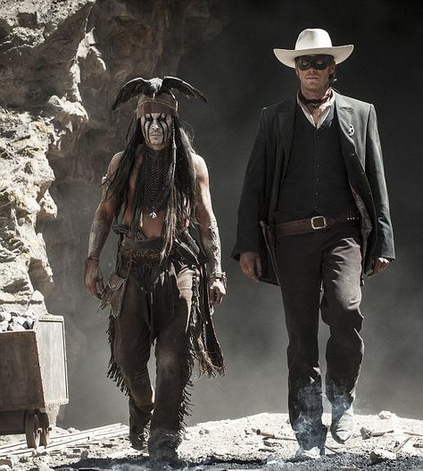 Lone Ranger Aesthetic, Lone Ranger Costume, Illustration Comic, Johnny Depp Movies, Johnny Depp Pictures, Johnny D, Film Games, The Lone Ranger, Spring Roll