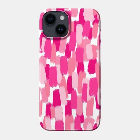 Abstract, Pink, Brush Stroke Pattern - Pink - Phone Case | TeePublic Preppy Phone Case, Orange Phone Case, Bucket List For Teens, Pink Brush, Brush Strokes Pattern, Pink Iphone Case, Pink Phone, Pink Iphone Cases, Pink Phone Cases