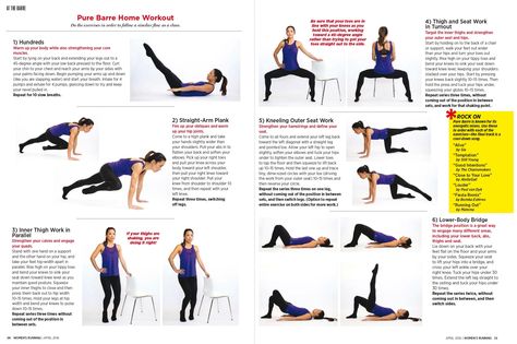 Pure Barre workout in Women's Running mag Floor Pilates, Pure Barre Workout, Barre Exercises, Dancer Workout, Pure Barre, Ways To Stay Healthy, Barre Workout, At Home Workout Plan, Physical Wellness