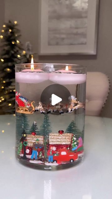 89K likes, 428 comments - rociosdesign on December 5, 2022: "CHRISTMAS FLOATING CANDLES DIY The vase and Ornaments are from the Dollar Tree, the clear balls are called water beads you can get them in the link in my Bio Floating Candles by Rocio Ruiz https://a.co/fUJAjsY". Christmas Floating Candles, Diy Floating Candles, Christmas Decorations Diy Crafts, Handmade Christmas Crafts, Christmas Crafts To Make, Christmas Centerpieces Diy, Easy Christmas Decorations, Christmas Decorations Diy Outdoor, Diy Christmas Decorations Easy