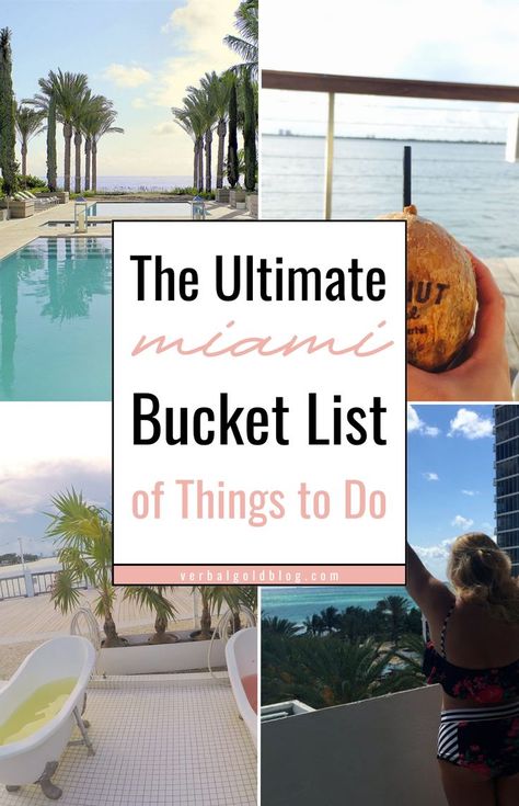 Discover the ultimate things to do in Miami Florida with our comprehensive Miami city guide! From the vibrant nightlife and stunning beaches to unique culinary experiences, we've got you covered. Find out where to stay in Miami for a dreamy escape and where to eat in Miami for unforgettable meals. Make your trip memorable with our curated Miami bucket list! Where To Stay In Miami, Miami Bucket List, Miami Attractions, Weekend In Miami, Miami Travel Guide, Florida Travel Destinations, Miami Nightlife, Things To Do In Miami, Miami Vacation