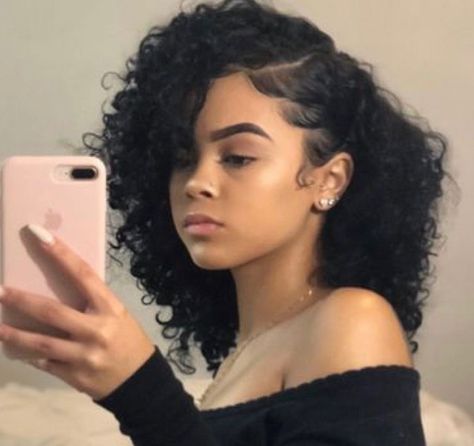 Mixed Curly Hair, Curly Hair Videos, Quick Natural Hair Styles, Cute Curly Hairstyles, Cute Box Braids Hairstyles, Beautiful Curly Hair, Curly Hair Styles Easy, Natural Curls Hairstyles, Hairdos For Curly Hair