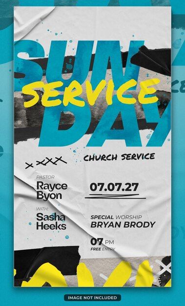 Sunday Service Flyer Design, Sunday Service Poster, Church Service Flyer, Banners Ideas, Church Banners Designs, Church Banner, Church Branding, Instagram Poster, Church Flyer Design