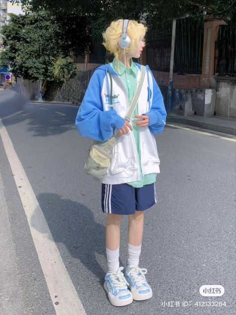 Tomboy Cute Outfits, Masc Pastel Outfits, Cutecore Boy Outfit, Harajuku Fashion Male, Pastel Streetwear, Kawaii Boy Outfits, Harajuku Boy, Outfits Pastel, Pastel Outfit