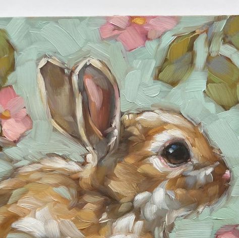 Andrea Lavery on Instagram: "Happy Easter to all that celebrate! This cutie is currently showing at @sprucespartanburg #happyeaster #bunnies #animalart #nurseryart #oilpainting" Andrea Lavery, Easter Paintings, Bunny Art, Abstract Animals, Animal Paintings, Nursery Art, Art Classes, Happy Easter, Animal Art