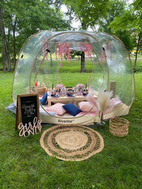 Pop Up Bubble Tent, Bubble Tent Proposal, Bubble Dome Tent, Pop Up Tent Picnic, Bubble Tent Birthday Party, Picnic Bubble Tent, Bubble Tent Decor, Outdoor Bubble Tent, Igloo Date Night