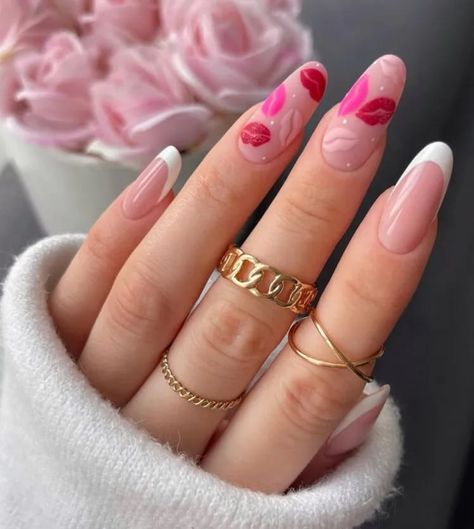 Visit here to check out Pink Valentine's Nail Ideas on annabelannunziata.com <3 If you are looking for pink valentines day nail ideas, then this is the blog post for you! Get inspired to try out different pink Valentine's Day nail designs. #pinknails #valentinesdaynails #pinkvalentinesdaynails #pinkvalentinenails #valentinenailideas #valentinenaildesigns Design Gel Nails, Nails Fruit, Vibrant Nail Colors, Valentines Day Nail, Natural Acrylic Nails, Manicure Inspiration, Nail Designs Valentines, Gel Nails Diy, Vibrant Nails