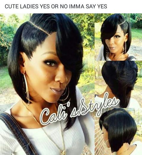 Dolls Hairstyles, Weave Bob Hairstyles, Weave Bob, Black Bob Hairstyles, Bob Weave, Quick Weave Hairstyles, Quick Weave, Cute Hairstyles For Short Hair, Doll Hair