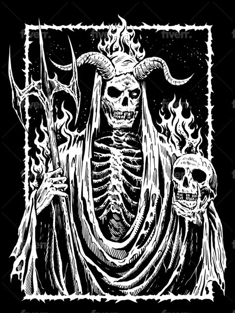 Metal Posters Art, Metal Drawing, Skull Fire, Black Metal Art, Scratchboard Art, Rock Band Posters, Propaganda Art, Metal Tattoo, Texture Graphic Design