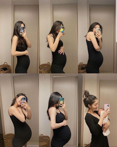 40 Weeks Pregnant, Pregnant With A Girl, Kore Ulzzang, Pregnancy Belly Photos, Belly Photos, Ulzzang Kids, Cute Asian Babies, Pregnant Couple, Asian Babies