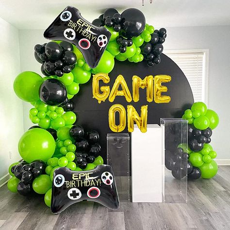 Xbox Birthday Party, Playstation Party, Xbox Party, Video Game Party Decorations, Video Games Birthday Party, Fest Temaer, Video Game Party, Video Games Birthday, Birthday Toys