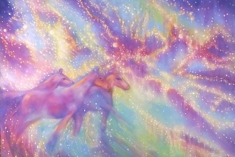 Himmelheste Space Angels, Magic Hands, Ipad Background, Spiritual Artwork, Neon Aesthetic, Unicorn Art, Pretty Photos, Fairy Land, Just Girl Things