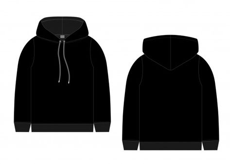 Technical sketch for men black hoodie. front and back view. technical drawing kids clothes. sportswear, casual urban style. Premium Vector Black Hoodie Drawing, Black Hoodie Template, Hoodie Mockup Free, Black Hoodie Mockup, Hoodie Icon, Hoodie Vector, Hoodie Illustration, Plain Black Hoodie, Hoodie Template