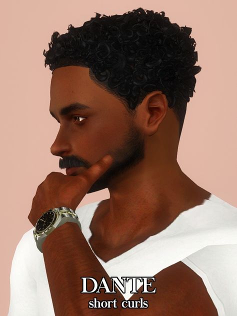 Afro Hair Boy, Sims 4 Afro Hair Male, Hairstyles Men Black, Sims 4 Afro Hair, Sims 4 Curly Hair, Box Braids Men, Short Black Haircuts, Black Hair Bun, Afro Hairstyles Men