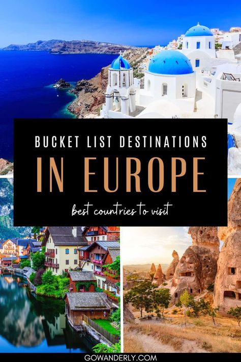 1 Week In Europe, Where To Go In Europe, Bucket List Places To Visit, Europe Itinerary, Places To Visit In Europe, Best Countries To Visit, Winter Travel Destinations, Top Places To Travel, Europe Bucket List