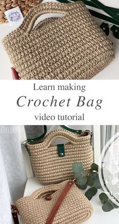 Easy Crochet Bag You Should Make - CrochetBeja Easy Crochet Bag, Tote Crochet, Sac Diy, Handbags Patterns, Confection Au Crochet, Crochet Bag Tutorials, Crocheted Bags, Crochet Bag Pattern Free, Crochet Baskets