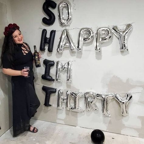 30thbirthday Ideas Men, Small 30th Birthday Ideas, Surprise Party 30th Birthday, Birthday Decorations 30 Years, Black Out 30th Birthday, So Happy Im Thirty Party, 30th Birthday Men Party, So Happy I’m Thirty, 30th Party Theme For Men