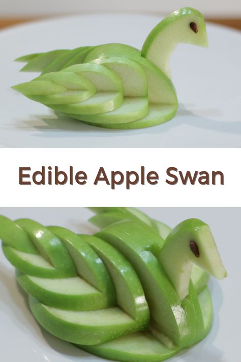 Impress your friends and family with this apple swan! It is so easy to make and comes together in under 30 minutes. No baking required. All you need are an apple and some knives an a bit of patience. No expert knife skills needed! If I can do it, you can do it. Follow this step by step guide and you will be making your own apple swans in no time. Apple Swan, Picky Toddler, Friendsgiving Party, Superbowl Appetizers, Easy To Make Appetizers, Food Art For Kids, Quick Appetizers, Fruit Jam, Healthy Diet Recipes