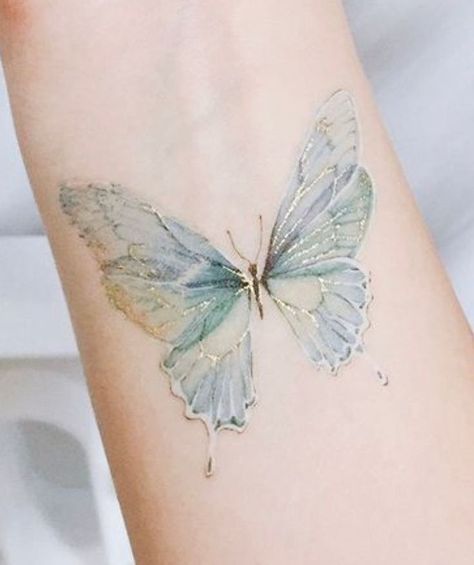 Kintsugi Butterfly Tattoo, Kintsugi Tattoo Ideas, Kintsugi Tattoo, White Butterfly Tattoo, 16 Tattoo, Tattoos To Cover Scars, Small Pretty Tattoos, Gorgeous Tattoos, Tatuaje A Color