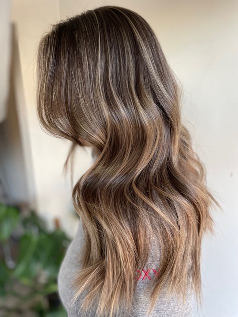 Micro Foils Brunette, Brunette Foilayage, Foilayage Hair, Blonder Hair, Belliage Hair, Sunkissed Brunette, Partial Balayage, Haircolor Ideas, Graduation Hair