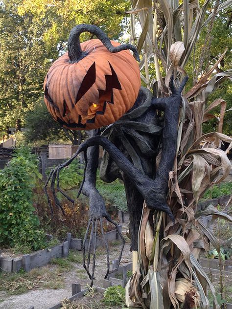 Pumpkin Cemetery, Pumpkin Graveyard, Porche Halloween, Creepy Halloween Props, Scary Scarecrow, Doflamingo Wallpaper, Scary Halloween Decorations Outdoor, Scary Halloween Decorations Diy, Halloween Lawn