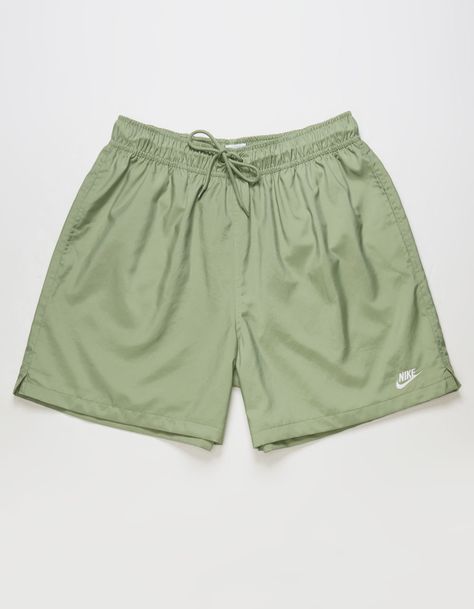 Nike Club Woven Flow Shorts. Sporty And Versatile, These Woven Shorts Are Made For Easygoing Daily Comfort. The Fit Is Designed To Hit Above-The-Knee And Feel Relaxed Through The Seat And Thighs To Keep Them From Feeling Restrictive, Especially In Warmer Weather. Mesh Lining Helps You Stay Cool And Comfy Around Town. Pair Them Up With A Tee And Your Favorite Nike Sneakers For A Look That Gets You Out There Looking And Feeling Great. Soft Elastic Waistband With Outer Drawcord Helps You Find A Comfy, Secure Fit. Hand Pockets. Back Pocket With Hook-And-Loop Closure. Embroidered Nike Futura Logo At Left Thigh. Side Vents. 6" Inseam. 100% Polyester. Machine Wash. Imported. Cute Guy Clothes, Men’s Shorts, Short Shorts Men, Summer Outfits With Shorts, Mens Summer Shorts, Mens Athletic Shorts, Flow Shorts, Gym Shorts Men, Above The Knee Shorts