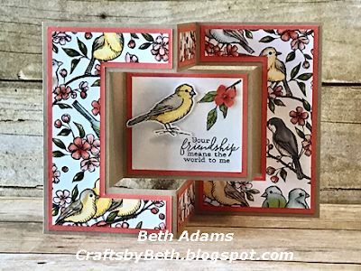 Free As A Bird, Fancy Fold Card Tutorials, Tri Fold Cards, Free Card, Interactive Cards, Shaped Cards, Fold Cards, Tree Cards, Whisper White