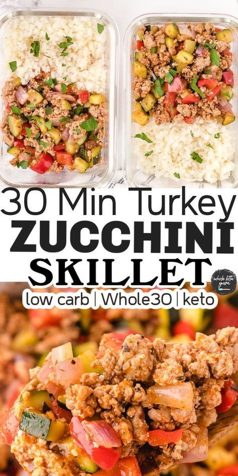 Easy Turkey Zucchini Skillet, Healthy Meal Prep Turkey Meatballs, Healthy Turkey Meal Prep, Meal Prep For Diabetics Low Carb, Low Carb Healthy Recipes Clean Eating, Meal Prep For Healthy Liver, Turkey Meat And Broccoli Recipes, Ground Turkey Recipes Macros, Easy Healthy Meal Prep Ground Turkey