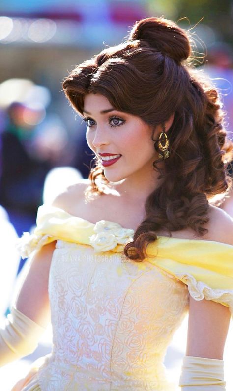 TG Cap#1717: Princess Predicament(pt.1)— Forced To Be Belle Bob was excited that he was getting a job, but had no idea which of the princes would Disney World pick for him to be. So imagine his surprise when it turned out he was to be Belle from the Beauty & the Beast! Of course he said no, but once the company took him to 1 of their “special” rooms, he’d make the perfect Belle, whether he liked it or not! Princess Belle Hair, Belle Makeup, Disney Princess Makeup, Angry Tiger, Cinderella Hair, Disneyland Princess, Disney Princess Cosplay, Belle Cosplay, Belle Hairstyle