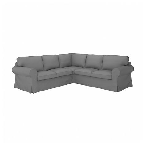 KIVIK Sectional, 5-seat corner, with chaise/Skiftebo dark gray - IKEA Uppland Sectional, Ikea Ektorp Sectional, Ektorp Sectional, Corner Sofa Bed With Storage, Kivik Sofa, Ektorp Sofa, Bed Base Frame, Sofa Bed Frame, Laminated Veneer Lumber