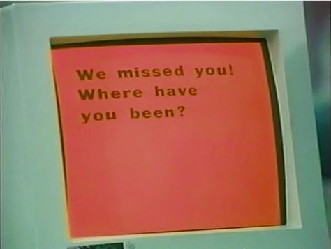 we missed you! where have you been? computer aesthetic warm orange Intervert Aesthetic, Computer Nerd Aesthetic, Orange Aesthetic Quotes, Error Aesthetic, Micah Core, Computer Aesthetic, Magnus Protocol, Free Guy, Nerd Aesthetic