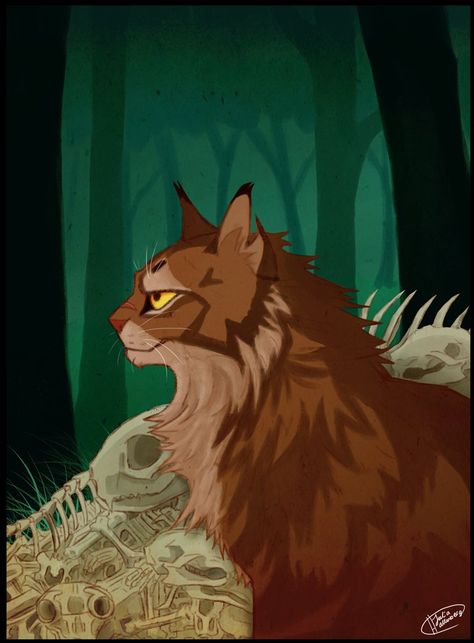 Tigerstar by BalticFox.deviantart.com on @DeviantArt Cat Fanart, Cats Books, Warrior Cats Series, Cat Spirit, Warrior Cats Books, Warrior Drawing, Warrior Cats Fan Art, Love Warriors, Warrior Cat Drawings